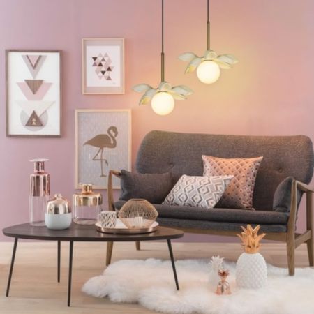 Stylish sectional sofa with ottoman