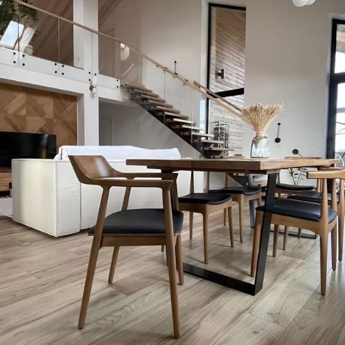 Custom rocking chair with sleek design