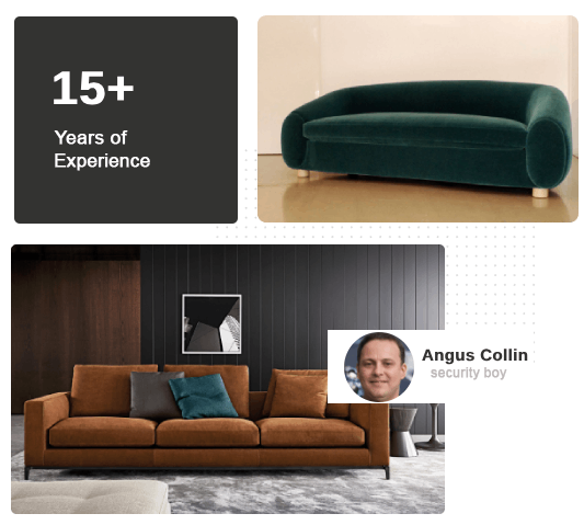 Cozy L-shaped sofa set