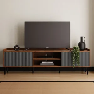 Extra Wide TV Unit with Storage – Fits TVs up to 80 Inch