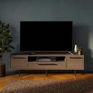 Wide TV Unit with Storage – Fits TVs up to 60 Inch