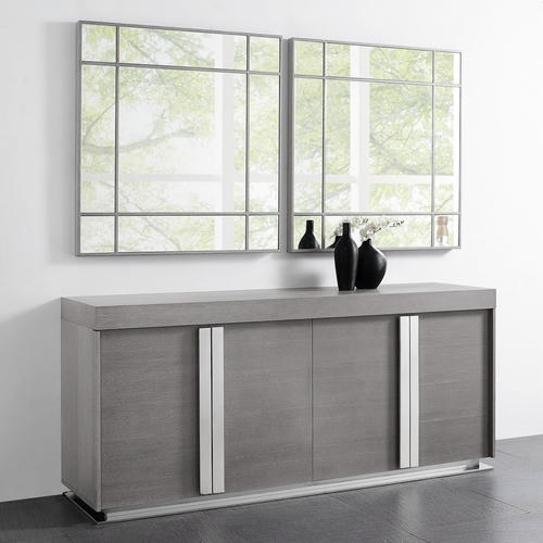 Elite-Gray-Oak-Buffet-with-Stainless-Steel-cabinet