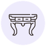 Curved Console Table